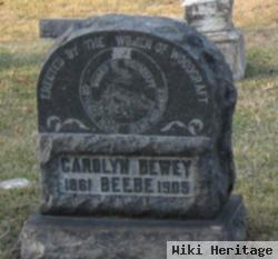 Dr Carolyn Eliza "carrie" Dewey Beebe