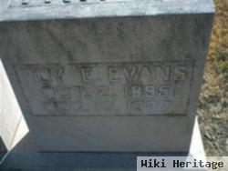 Roy Ernest Evans