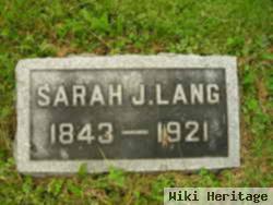 Sarah Jane Mulvane Lang