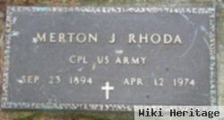 Merton J. Rhoda, Sr