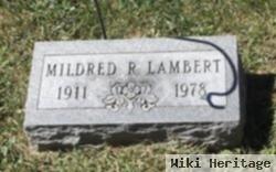 Mildred R Lambert