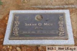 Sarah O Micu