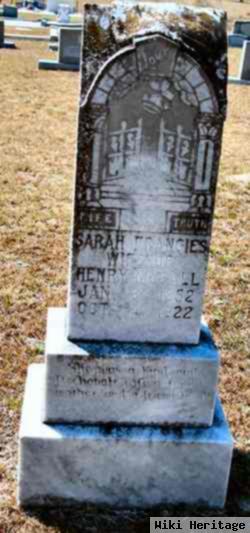 Sarah Frances Mcclancy Mccall