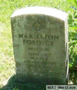 Max Elton Fordyce