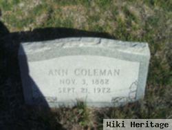 Ann "annie" Gill Coleman