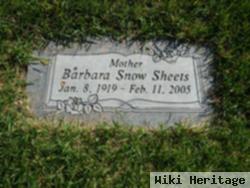 Barbara Snow Sheets