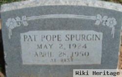 Effie Lee "pat" Pope Spurgin