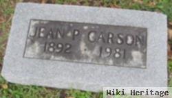 Jean P Carson