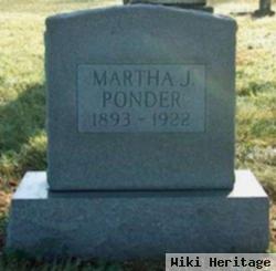 Martha J Tittsworth Ponder