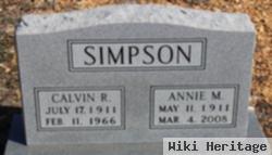 Calvin R Simpson