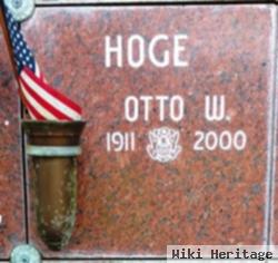 Otto W. Hoge