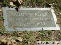 Rulon W Allen