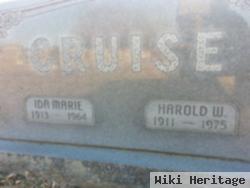 Harold W Cruise