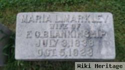 Maria Louise Markley Blankenship