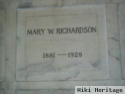 Mary W. Richardson