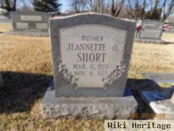 Jeannette O Axton Short