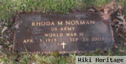 Rhoda M Norman