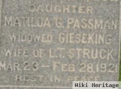 Matilda G Passman Struck