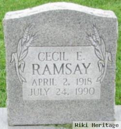 Cecil E Ramsay