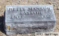 Betty Romeiser Mansur Taylor