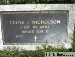 Clyde T Nicholson