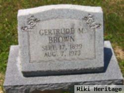 Gertrude M Brown