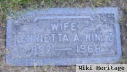 Henrietta A Hintz