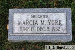 Marcia M York