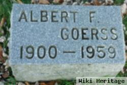 Albert F Goerss