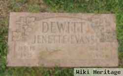 Jenette Evans Dewitt