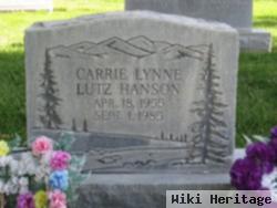 Carrie Lynne Lutz Hanson