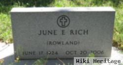 June E Rowland Rich