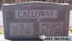 Mary Ellen White Calloway