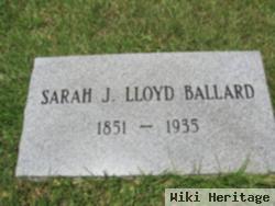 Sarah J Lloyd Ballard