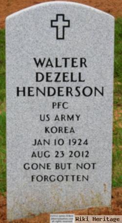 Pfc Walter Dezell Henderson