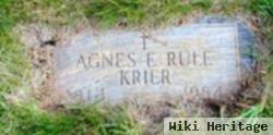 Agnes E Rule Krier