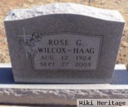 Rose G Wilcox Haag