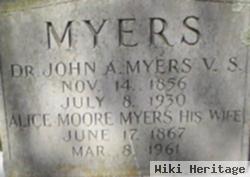 Alice V Moore Myers