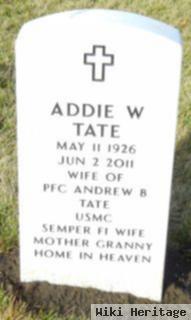 Addie W Tate