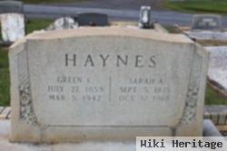 Green Cary Sisson "sid" Haynes