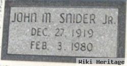 John Morton Snider, Jr