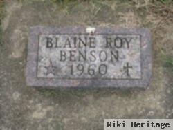 Blaine Roy Benson