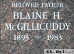 Blaine H Mcgillicuddy