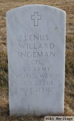 Lenus Willard Ingeman