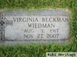 Virginia J. Beckman Wiedman