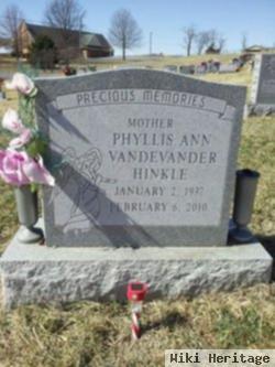 Phyllis Ann Vandevander Hinkle