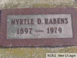 Myrtle D Rabens