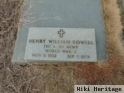 Henry William Rowell