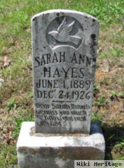 Sarah Ann Hayes