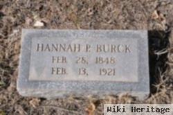 Hannah P Burck